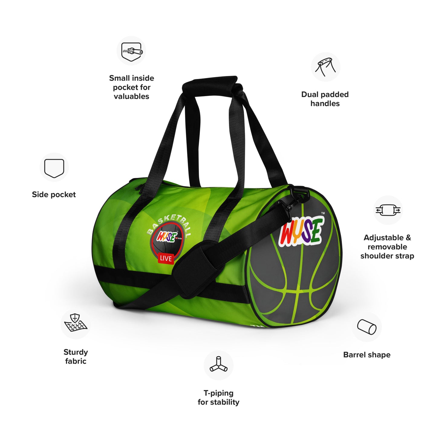 WYSE Ballers Gym Bag (Practice + Travel)